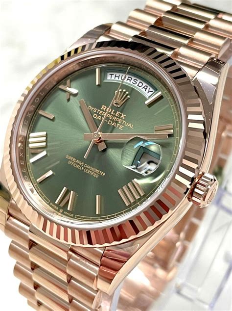 rose gold rolex watch men|Rolex day date 40 228235.